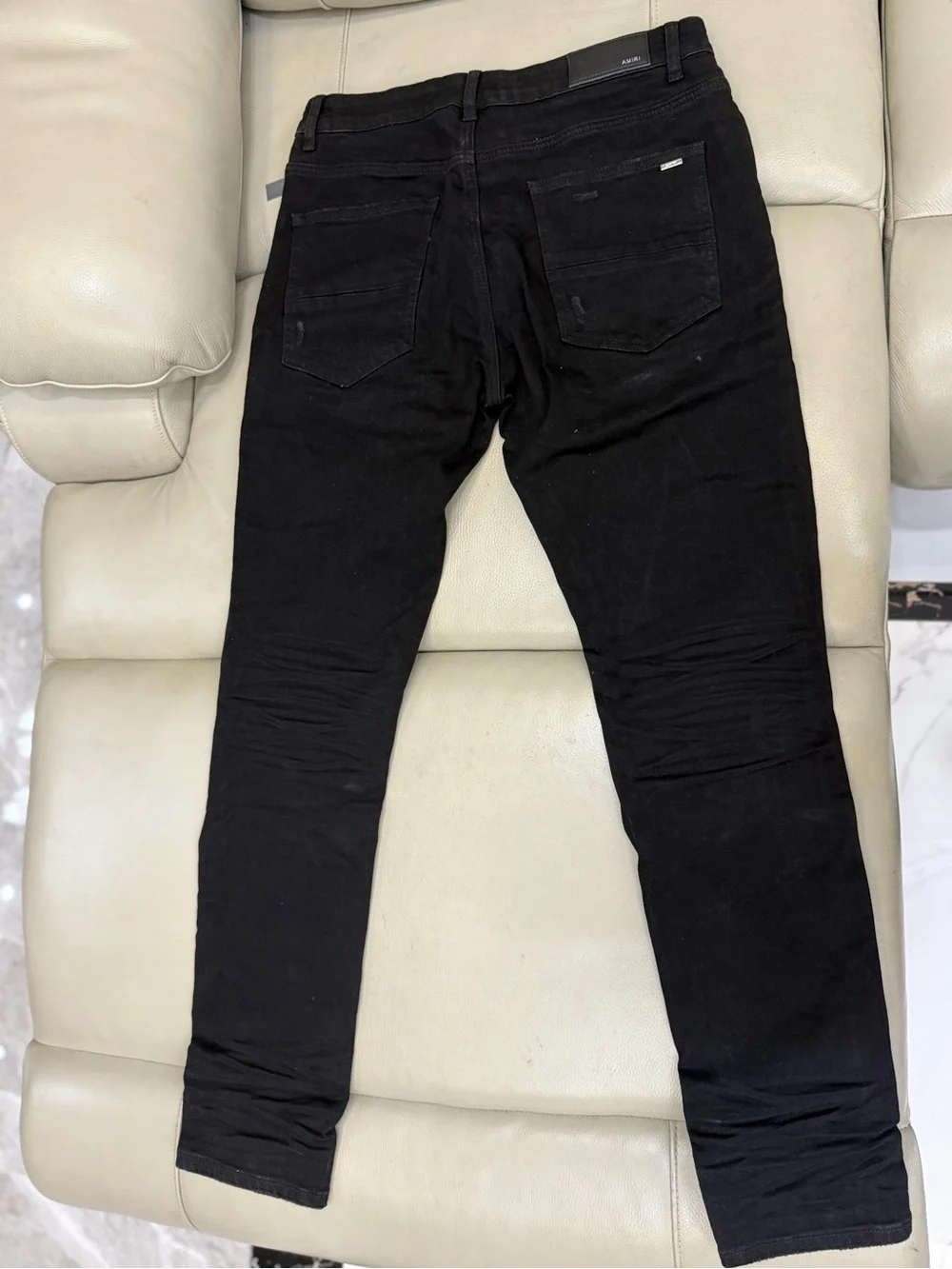 AMIRI Black Ripped Skinny Jeans - Picture 2 of 6
